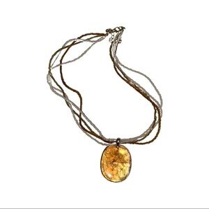 BEADED necklace -17-18”